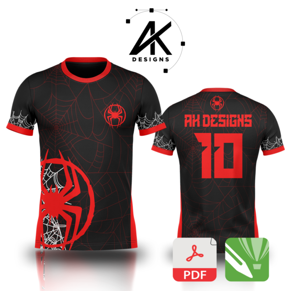 Arte Vetor Camisa Interclasse - Aranha