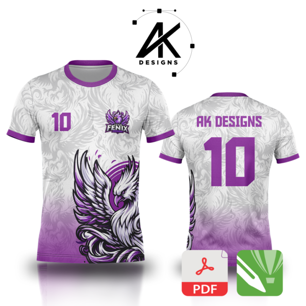 Arte Vetor Camisa Interclasse Fênix - Roxo