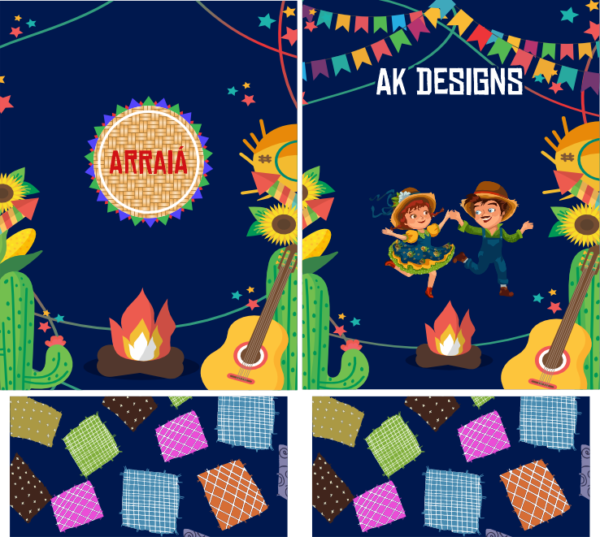 Arte Vetor Camisa Arraiá - Festa Junina - Mod 02 - Image 2
