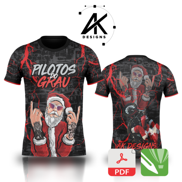 Arte Vetor Camisa Pilotos do Grau - Noel